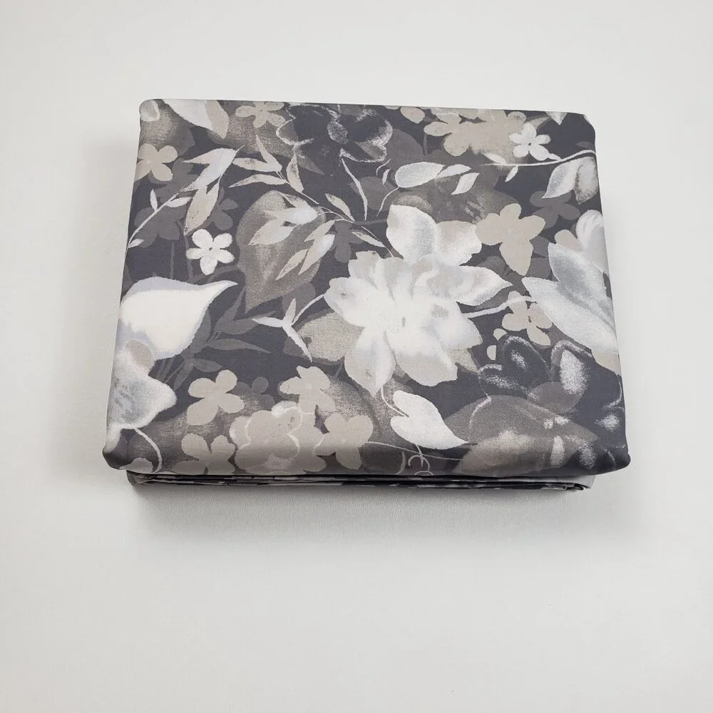Ralph Lauren Home Avery Full/Queen Duvet Cover Grey Floral Chrysanthemum Heather